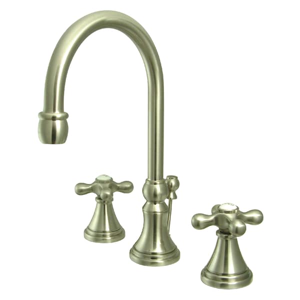 8" Widespread Bathroom Faucet, Brushed Nickel